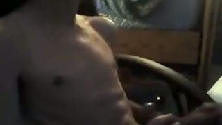 Watch this amateur skinny dude stroke his big tool on webcam with his sexy body