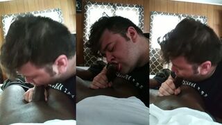 School fellow inhaling his roomate while other roomate is in class