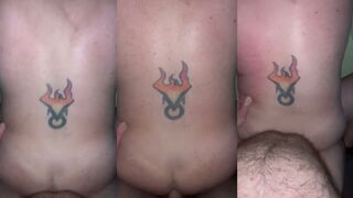 Ginger Ambisexual enjoys neighbor's sofa for breeding and anal action