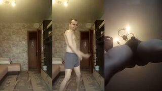 Vanyok_Filimonov dances to his own beat while getting himself off