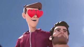 Alpha Saves Defenseless lad & takes his huge cock like a champ in HD parody