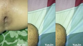 Yue_Jin gets a rough bareback with three horny guys in HD porn