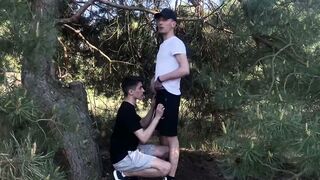 1JackDaniel's homemade outdoor video: teen twink sucks and fucks in public