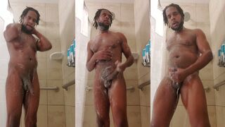 M1Hunnit joins Spunk in a steamy bathroom fuck with his massive black cock