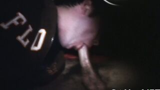 Watch this young stud deepthroat a big one and savor every inch of it