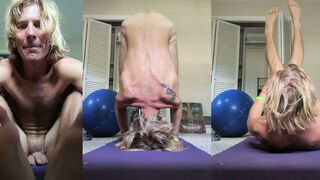 Watch Timohthy's steamy solo yoga session in HD