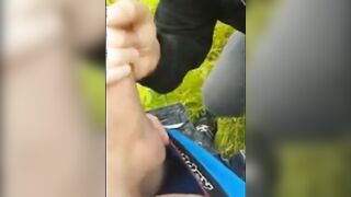 Watch this young stud deepthroat Weenie In The Park and get a hot load of his own