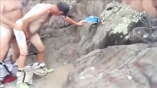 Amateur babe gets barebacked and analized by her hot daddy in the great outdoors