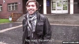 Watch this insatiable student take a huge load after a wild oral session