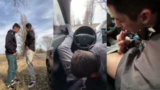 Watch this hot amateur babe take on a massive, hard-on in a hot, steamy car ride