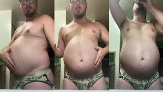 Jaredthefathippy's insatiable hunger for stuffed bellies leads to a wild solo session