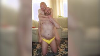 Homemade Bear Daddies Get a Hot Blowjob from their Hot Parents in Homo Action