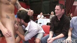 Soiree's wild group of horny boys get down and dirty in HD reality porn