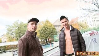 Watch Jizz Flows from Straight Daddy's Ass in Hardcore RECTAL Sex with a teen