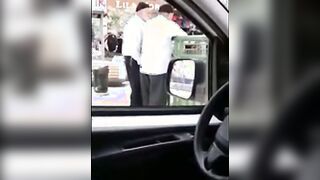 Amateur voyeur enjoys public reality with his hot, horny, and well-hung daddy