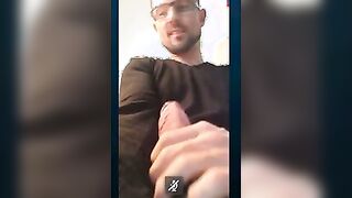 Watch this hot dude show off his man meat on cam while showing off his hot ass