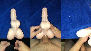 Watch me POV-fuck my man's friend & creampie him with my new toy