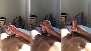 Muscle Moustache's Solo Ginormous Jism Shoot