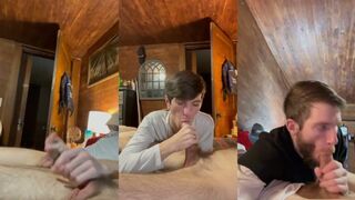 Kentucky Pride1991's head-on blowjob and handjob in POV - A kinky homemade video