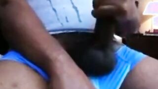 Watch Jack Off & Jism's steamy amateur cumshot handjob with a hung black dude