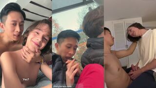 Tyler Wu gets drilled hard by Spanish stud's hard cock in hot morning sex tape