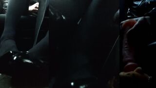 Crossdresser Leather Pumps Faux-Cock Trampling Crusher Torment Chinese with dildo