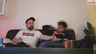 A pal and I seduce each other & let him cum hard