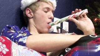 Kenny's Stocking Stuffer is a hot solo action for a young twink