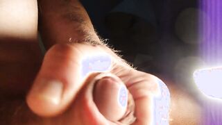 Mature Granddad Hottang69 gets a close-up view of his foreskin in action