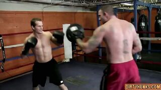 Get ready for a wild threesome with hot muscle men & cumshots galore!