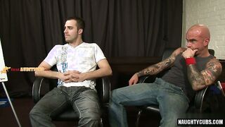 Hairy guys get their assholes drilled and jizzed in this steamy anal scene