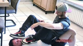 Watch as Marionette gets humiliated & spanked hard by his Alpha male