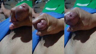 Watch this amateur Asian guy jerk off and shoot his load in this hot solo session