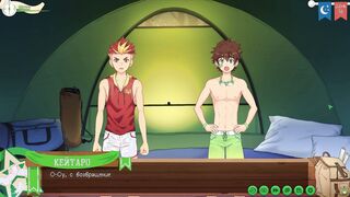 Taiga's diary: Russian teen with yaoi skills goes wild in game of camp with two guys