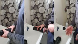 Mark6275's farm break turns into wild creampie action with hairy toy play