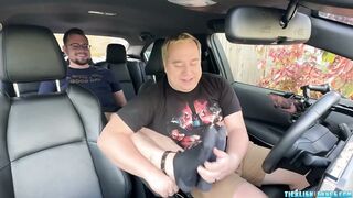 Kinky Cdubs tickles his feet while he gets a hard pounding