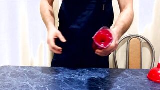 Russian Gay Daddy teaches how to make a tasty, tasty fuck toy for free at home!