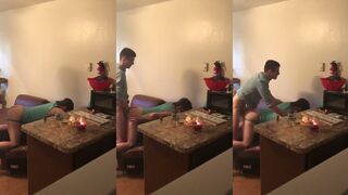 Homemade video of a kinky teen getting his tight ass filled with cum