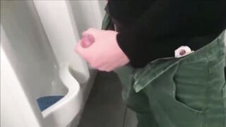 The first time for this straight guy's rump: a wild and steamy HD bathroom fuck