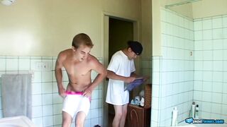 Hot young studs JD Phoenix and Twunks Kneading their beefsticks for some juicy, firm milking action