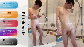 Watch this young French teen with small cock & shaved balls get pruned & touched in front of him in 4K HD