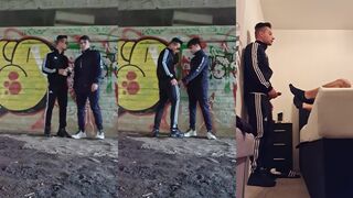 Watch this hot young babe take a raw outdoor pounding & cum hard with three cumshots