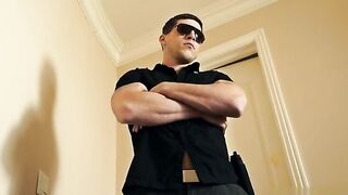 Watch these Latin hunks share a cumshot in a wild threesome with a hot amateur