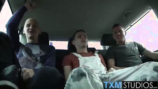 Scott West & his friends take on Venture Rail in a wild 3some with steamy action!