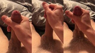 Jamie Jackson strokes a massive rod and cums like a pro