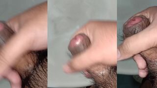 Uncut Slayer's solo play with his small dick in a hot uncut clip