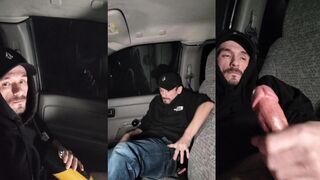 Youngshooter420 tries to get caught and jizzed on while edging in public