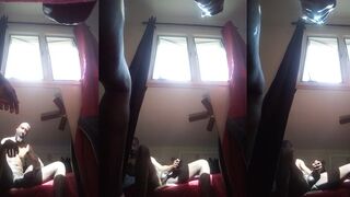 Tall DarkHungry's solo session with a BBC - Homo action!