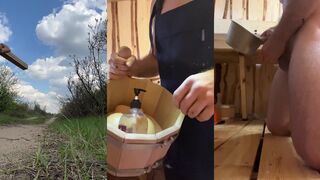 Russian employee goes wild on the construction site - caught on camera!