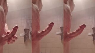 Watch this hot guy's wild bareback cumming in the middle of a party